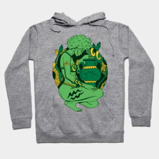 Forrest Green Aquarius Beauty Hoodie